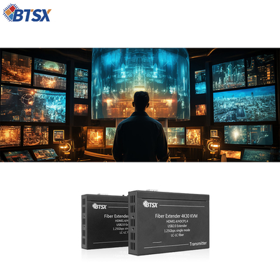 4K HDMI Fiber Extender with KVM and RS232

Professional Zero-Latency HDMI Fiber Optic Extender

4K@30Hz HDMI over Single-Mode Fiber Extender