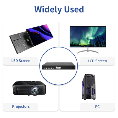 9 Split Modes Video Wall Controller 12V2A Power Supply -10-50ºC Storage/0-50ºC Operating Temperature