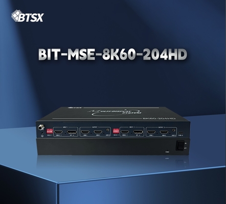 8K60 Large Screen Parallel Use Multi-Monitor Splitter 2-in 4-out Multi-Screen Viewer  2x2 Pixel-to-pixel Multi-Screen Expander