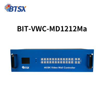 3840x2160P60 Video Wall Controller with 12 HDMI Inputs and 12 HDMI Outputs Supports Maximum Input Resolution