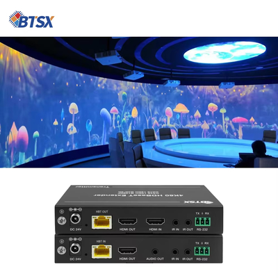 4K60 150m HDBaseT Extender Support One Loop Out Audio Extraction HDMI Extender IR/RS-232/CEC Control Cat6 HDMI Extender