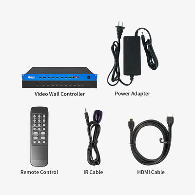 Bitvisus Free Roaming Zooming Image Processor 4 in 9 Out Video Processor 3X3 4K Latency Free Video Wall Controller