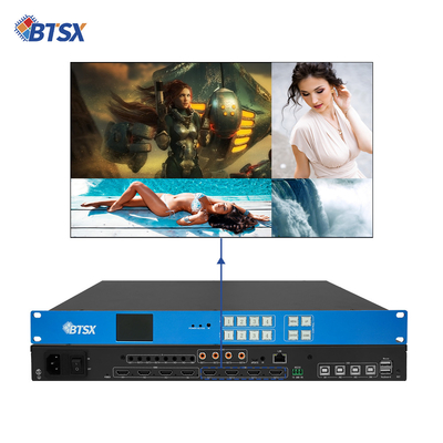 UHD Support Splicing 4k60 4x4 HDMI Matrix Switch with Seamless Blue Technology Matrix 4x1 1x4 1x3 2x2