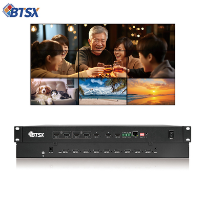 Dynamic Window Control Video Wall Controller with Optional HDMI 2.0 LOOP Output Interfaces and DC 12V/5A Power Supply