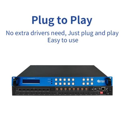 BIT-Ma-U1-MC0808 8x8 4K60 HDMI Matrix Switcher With Audio Extraction IR Control