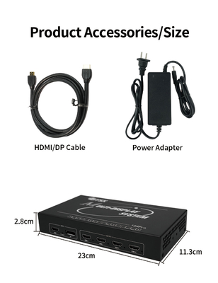 4K60 Video Wall Controller 6ms Response Time and IP Control Mode for Display Solution