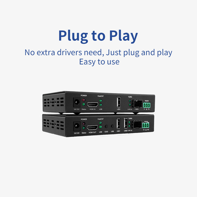 4K HDMI Fiber Extender with KVM and RS232

Professional Zero-Latency HDMI Fiber Optic Extender

4K@30Hz HDMI over Single-Mode Fiber Extender