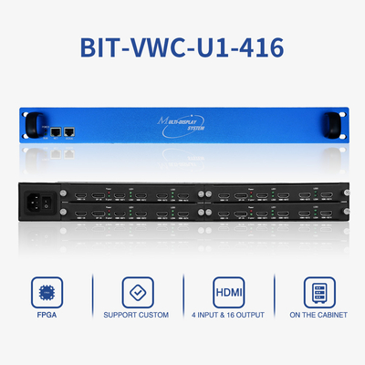 4K 8K HDMI HD Video Projector 4x4 2x2 3x3 2x4 16 Channels Video Wall Controller