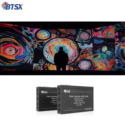 4K HDMI Fiber Extender with KVM and RS232

Professional Zero-Latency HDMI Fiber Optic Extender

4K@30Hz HDMI over Single-Mode Fiber Extender