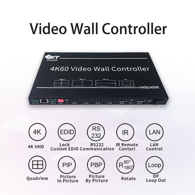 Bitvisus 3X3 2X3 4K Video Switcher PIP POP HDMI TV Meeting Conference Room Video Wall Processor Controller BIT-VWC-409R