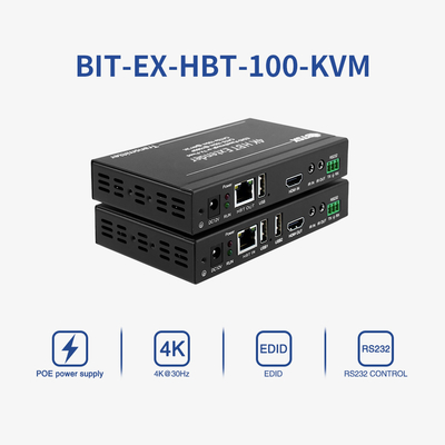 RS232 4K HDBT HDMI Extender Over CAT6 100m Video Transmitter And Receiver