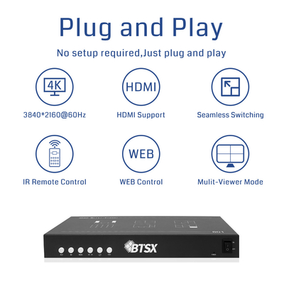 1X HDMI 2.0 Output Interface Multi-Screen Video Processor For LED Wall 360mm×215mm×70mm Package Size