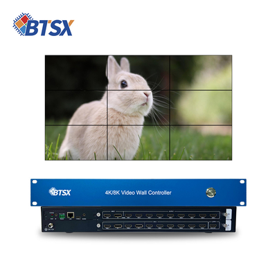 Power Supply DC 12V5A Video Wall Controller with Advanced Splicing Multi-Screen Modes and 2× HDMI 2.0 Input Interfaces