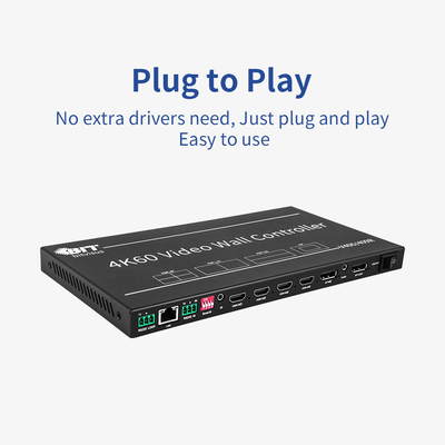 Multi-Viewer 4x1 HDMI Security Conference Monitoring solution Video Wall Controller with Multiple Views and 4 HDMI Inputs