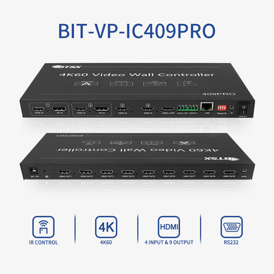 LCD LED TV Video Wall Controller Processor Bitvisus RACK PIP Seamless Switching HDMI Switcher Matrix 3x3 3x4 3x5 3x6