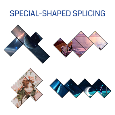 Special-Shaped Splicing Supported Video Wall Controller with Edge Effects and Material Overlay
