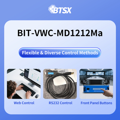 Key Pad Control Modes Video Wall Controller for High Resolution Displays 0 To 50ºC Maximum Output Resolution 4096x2160P60
