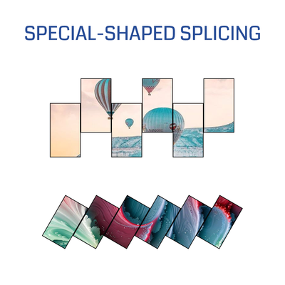 Special-shaped HDMI Splitter for 8K Multi Screen Splicing Processor Edge Effects and Material Overlay