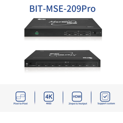 Bitvisus 4k Supports Various Input/Output Configurations, Suitable for Complex Environments