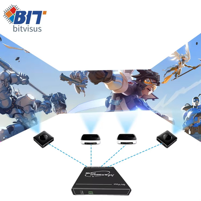 4K60 1 in 4 HDBaseTOut 1X4 4X1 Pixel Mapping Projection Fusion Processor with HDBaseT Standard Network Port Output