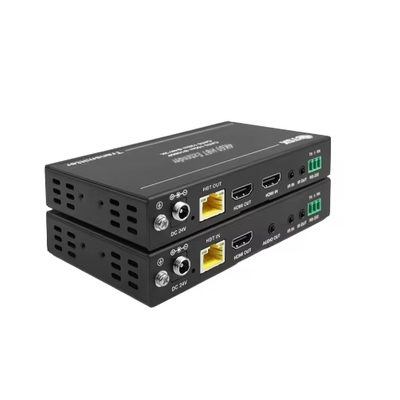 4K60 150m HDBaseT Extender Support One Loop Out Audio Extraction HDMI Extender IR/RS-232/CEC Control Cat6 HDMI Extender