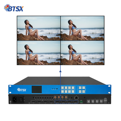Seamless UHD Video Switch 4k Hdmi Matrix 4x4 Video Wall Controller 3x1 2x1 2x2 Support 4 Screen Division