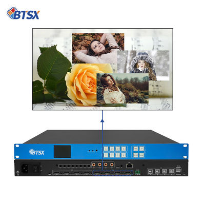 Bitvisus 4K60 HDMI Video Wall Controller with 4 Input 4 Output and Seamless Splicing for Professional Displays