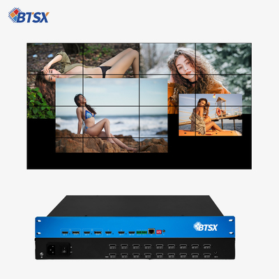 OEM / ODM 4K Video Processor HDMI Matrix Switcher Multiviewer With IR Remote Control