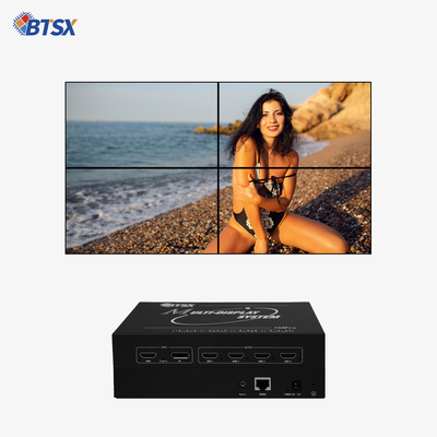 4K video wall processor 1x1 1xN Mx1 for multi-channel projection fusion with 4 HDMI outputs