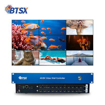 Bitvisus 8 in 9 Out Video Wall Controller with DP 1.2 and 4K60 Input for Multi-Screen Display